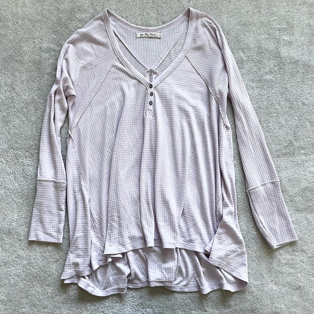 We The Free Lavender Long Sleeve Top